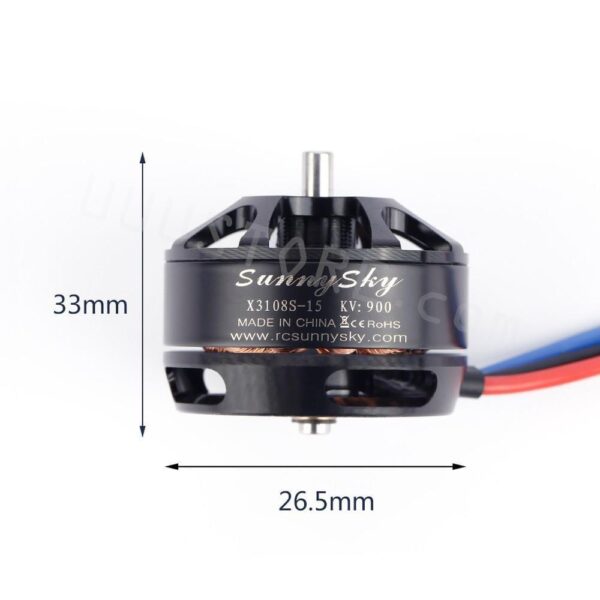 1/2/4PCS SUNNYSKY X3108S 720KV 900KV 325W Outrunner Brushless Motor Efficient Shaft Disk Motor for Multi-rotor Quad-copter - Image 6