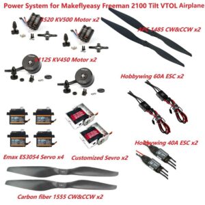 6KG Power System for Makeflyeasy Freeman 2100 Tilt VTOL Factory recommended