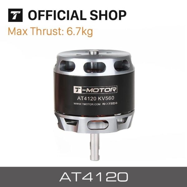 T-MOTOR AT4120 Long Shaft 250kv 500kv 560kv Max Thrust 6.7KG Brushless RC Airplane Electric Motor - Image 3