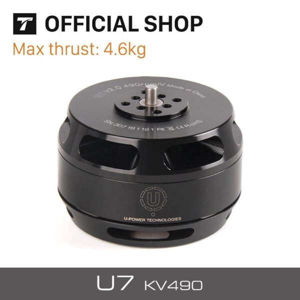 T-MOTOR  U7 KV280 KV460 KV490 U-POWER Motor For UAV Multirotor Drones Rotors Hexacopter - Image 3