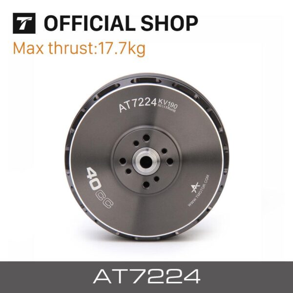 T-motor AT7224 KV160 KV190 18KG Thrust Long Shaft Brushless Motor For Fixed Wing Drone — изображение 3