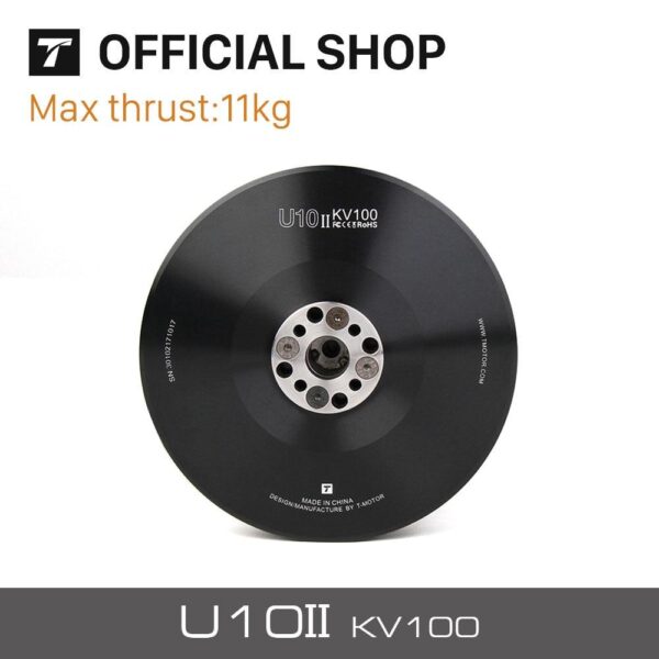 T-Motor U10 II KV100 Brushless Electrical Motor 11KG Thrust For Quadrocopter Aircraft With New Iron Core Design — изображение 3