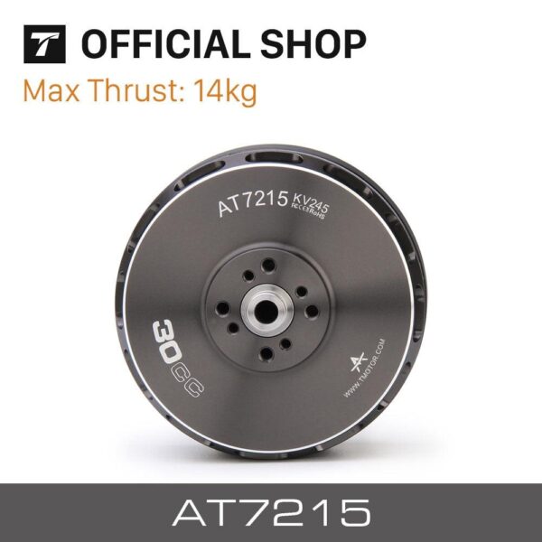 T-motor AT7215 Brushless Motor - KV200 KV220 KV245 KV270 Max Thrust 14KG Drone Motor For RC Drone Fixed Wing 120E-170E Aircraft, 30-40CC — изображение 4