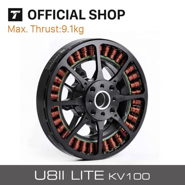 T-motor U8II Lite KV100 Brushless Motor Outrunner Max. Thrust: 9.1kg  U Efficiency Type For Multirotor RC Racing Drone UAV - Image 3