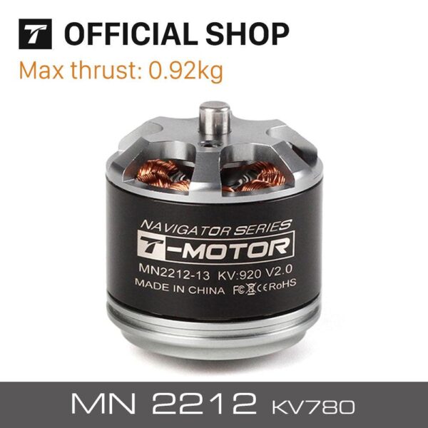 T-motor MN2212 KV780 KV920  Brushless Motor 2-4S 0.92KG Thrust for multi-rotor copter drones - صورة T-motor MN2212 KV780 KV920  Brushless Motor 2-4S 0.92KG Thrust for multi-rotor copter drones - صورة 3