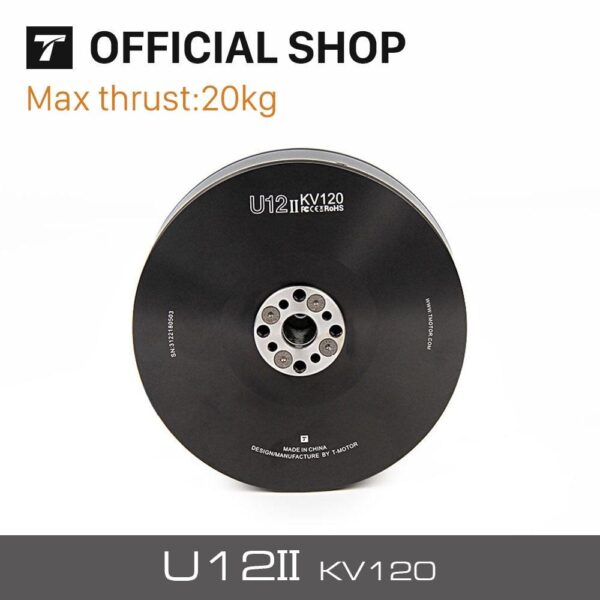 T-motor U12 II KV60 KV120 Brushless Motor Max Thrust 20kg IP55 1500 Flights U Efficiency Type Outrunner Drone Motor - Image 3