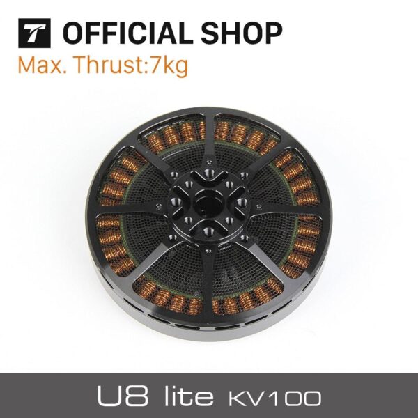 T-motor U8 Lite KV100 - 1300W 7KG Thrust Ultra-light Efficient Motor With Ultralight CF Prop For UAV Helicopter RC Drones - Image 3