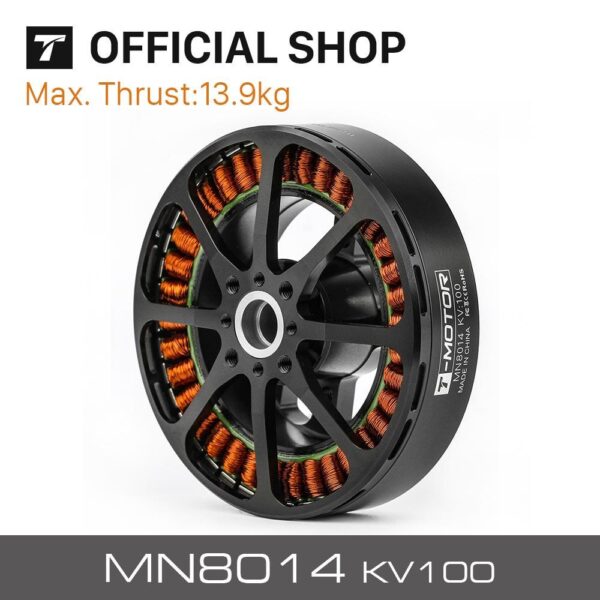 T-motor  MN8014 KV100 12S Brushless Motor - Max Thrust 13.9KG Antigravity 8014 Outrunner Motor For Multirotor RC Drone VTOL - Bild 3
