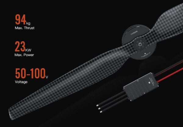 T-MOTOR U15XL KV38 100kg Thrust 23KW 100V Brushless Motor For Heavy Lifting Multi-Rotor Drone 7 T-MOTOR U15XL KV38 100kg Thrust 23KW 100V Brushless Motor For Heavy Lifting Multi-Rotor Drone - صورة T-MOTOR U15XL KV38 100kg Thrust 23KW 100V Brushless Motor For Heavy Lifting Multi-Rotor Drone - صورة 7