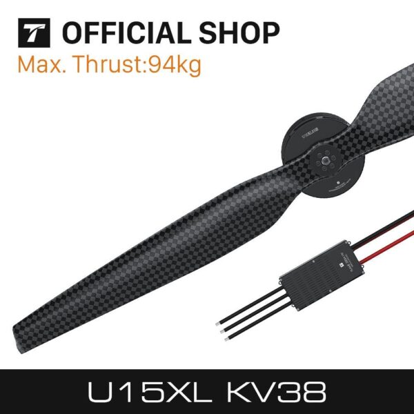 T-MOTOR U15XL KV38 100kg Thrust 23KW 100V Brushless Motor For Heavy Lifting Multi-Rotor Drone 6 T-MOTOR U15XL KV38 100kg Thrust 23KW 100V Brushless Motor For Heavy Lifting Multi-Rotor Drone - صورة T-MOTOR U15XL KV38 100kg Thrust 23KW 100V Brushless Motor For Heavy Lifting Multi-Rotor Drone - صورة 6