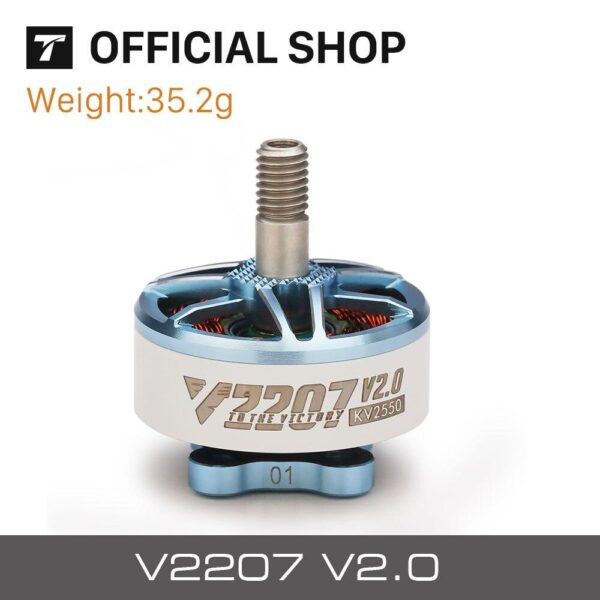 T-motor FPV V2207 V2.0 Brushless Motor KV1750 KV1950 KV2550 For FPV Freestyle Version 4 T-motor FPV V2207 V2.0 Brushless Motor KV1750 KV1950 KV2550 For FPV Freestyle Version — изображение 4