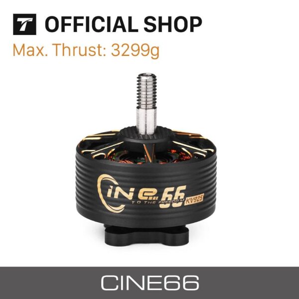 T-motor CINE66 KV925 KV1155 Brushless Motor Max Thrust 3299g For FPV Freestyle 3 T-motor CINE66 KV925 KV1155 Brushless Motor Max Thrust 3299g For FPV Freestyle - صورة T-motor CINE66 KV925 KV1155 Brushless Motor Max Thrust 3299g For FPV Freestyle - صورة 3