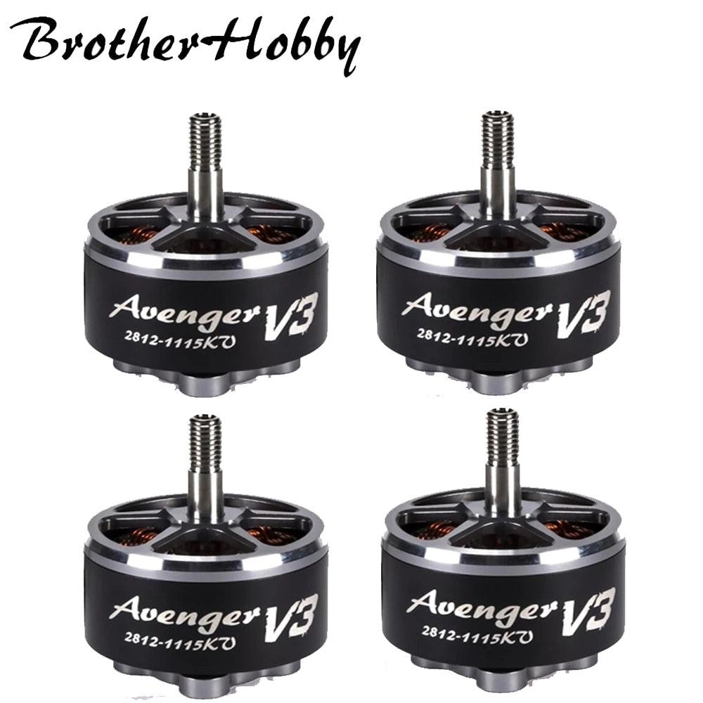 Brotherhobby Avenger 2812 V3 900KV / 1115KV Brushless Motor 5-8S Titanium Alloy hollow shaft 7-9inch Propeller for RC FPV Drone 1 Brotherhobby Avenger 2812 V3 900KV / 1115KV Brushless Motor 5-8S Titanium Alloy hollow shaft 7-9inch Propeller for RC FPV Drone