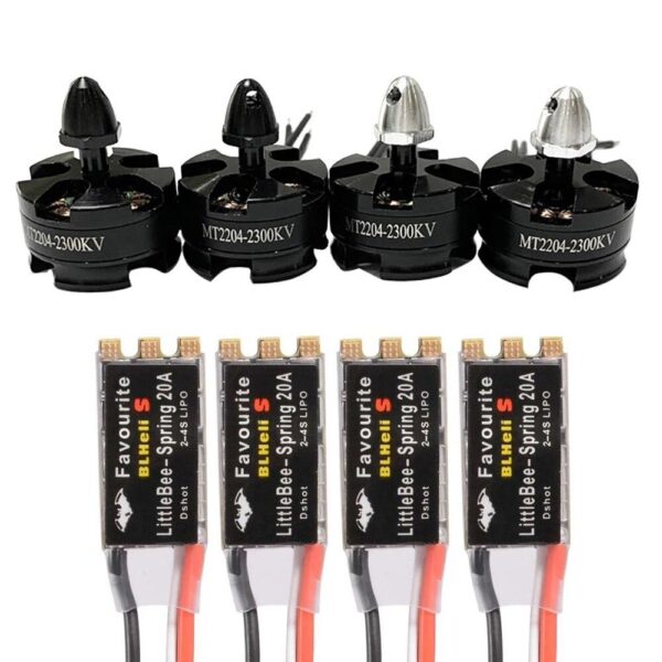 MT2204 2300KV 2204 CW/CCW Brushless Motor & FVT Littlebee 20A BLHeli-s SPRING ESC for FPV Racing Quad Motor FPV Multicopter 7 MT2204 2300KV 2204 CW/CCW Brushless Motor & FVT Littlebee 20A BLHeli-s SPRING ESC for FPV Racing Quad Motor FPV Multicopter - صورة MT2204 2300KV 2204 CW/CCW Brushless Motor & FVT Littlebee 20A BLHeli-s SPRING ESC for FPV Racing Quad Motor FPV Multicopter - صورة 7