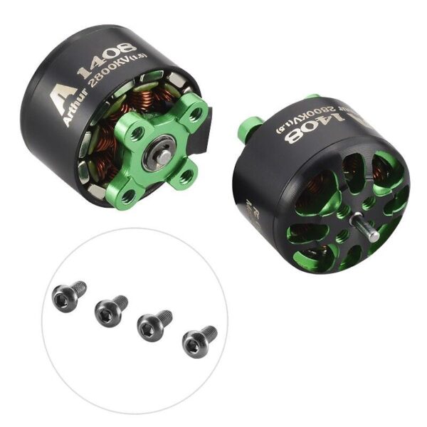 4PCS Flashhobby Arthur A1408(1.5) 2800KV3650KV Racing Edition Brushless Motor for RC FPV Racing Drone DIY Accessories - Image 4