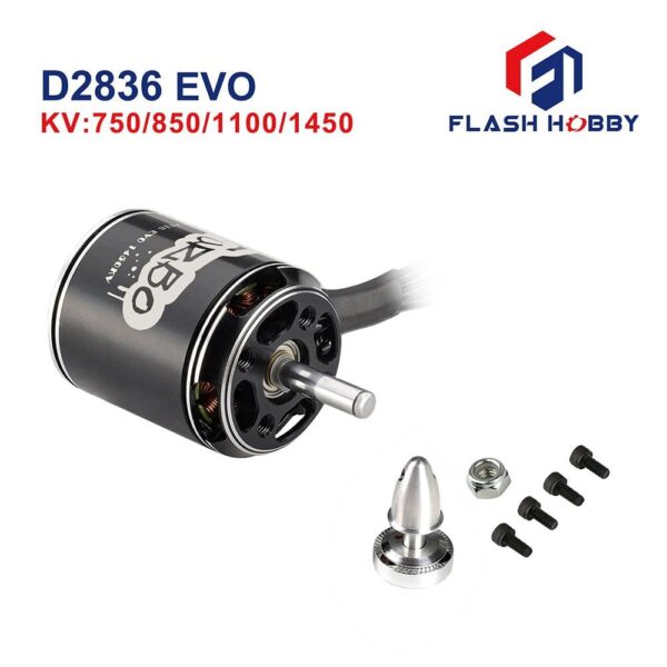 FLASHHOBBY D2836EVO 2836 (2217) 750KV 850KV 1100KV 1450KV RC Brushless Motor for UAV Aircraft Multicopters RC Plane Helicopter - Image 3
