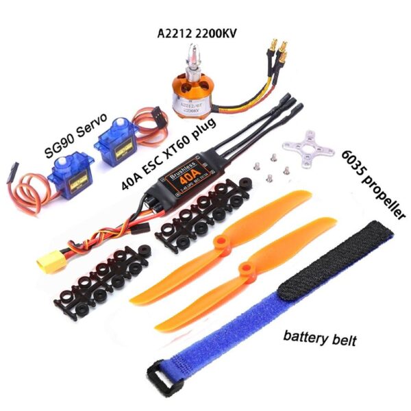 Brushless Motor A2212 2212 1000KV/1400KV/2200KV 40A ESC 6035/8060/1060 Propeller SG90 9G Servo for RC Fixed Wing aircraft 10 Brushless Motor A2212 2212 1000KV/1400KV/2200KV 40A ESC 6035/8060/1060 Propeller SG90 9G Servo for RC Fixed Wing aircraft - Image 10