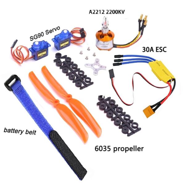 XXD A2212 2200KV 2212 Brushless Motor HW 30A ESC & 6035 Propeller SG90 9G Micro Servo for RC Fixed Wing Plane Helicopter — изображение 7