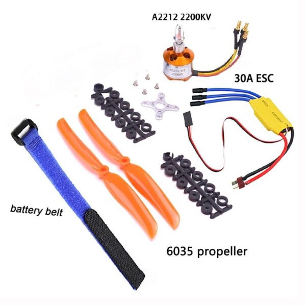 XXD A2212 2200KV 2212 Brushless Motor HW 30A ESC & 6035 Propeller SG90 9G Micro Servo for RC Fixed Wing Plane Helicopter — изображение 6