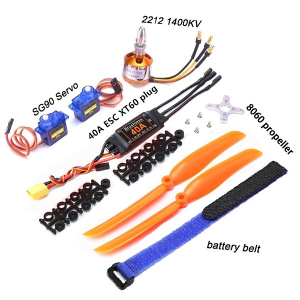 A2212 2212 1000KV 1400KV 2200KV Brushless Motor 30A 40A / 40A BLheli ESC SG90 9G Micro Servo for RC Fixed Wing Plane Helicopter 15 A2212 2212 1000KV 1400KV 2200KV Brushless Motor 30A 40A / 40A BLheli ESC SG90 9G Micro Servo for RC Fixed Wing Plane Helicopter - Image 15