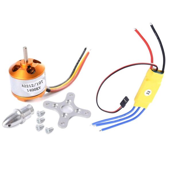 XXD A2212 2212 1400KV Brushless Motor 30A ESC  Mount 8060 Propellers for RC Fixed Wing Plane Helicopter — изображение 8