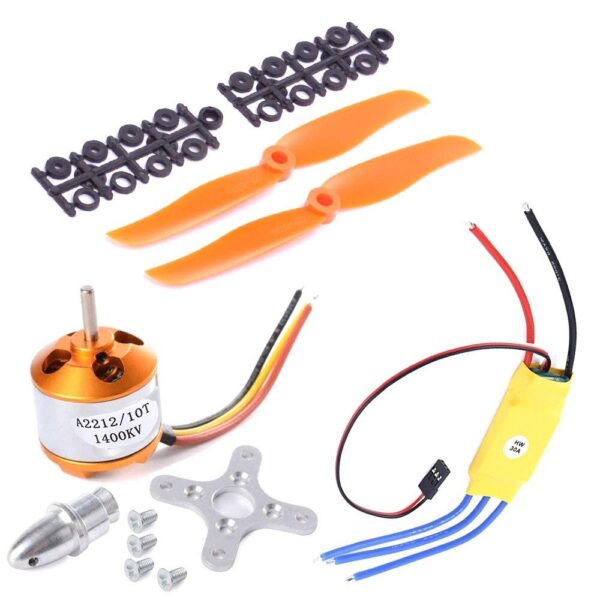 XXD A2212 2212 1400KV Brushless Motor 30A ESC  Mount 8060 Propellers for RC Fixed Wing Plane Helicopter — изображение 5