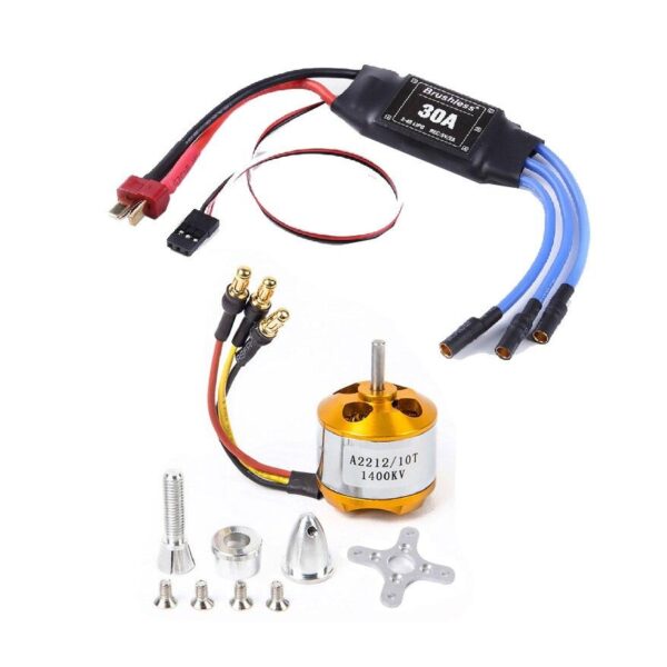 A2212 2212 1400KV Brushless Motor Brushless 30A ESC SG90 9G Micro Servo 8060 Propeller for RC Fixed Wing Plane Spare parts 4 A2212 2212 1400KV Brushless Motor Brushless 30A ESC SG90 9G Micro Servo 8060 Propeller for RC Fixed Wing Plane Spare parts - Image 4