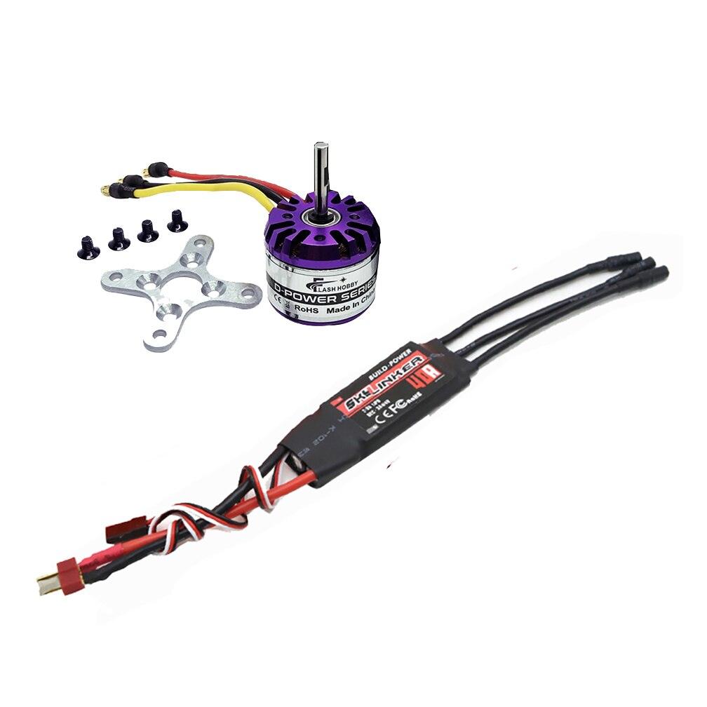 FLASHHOBBY New H2830 2830 3250KV 3500KV 4000KV Brushless Motor and Hobbywing Skywalker ESC 40A 2-3S for RC Helicopter 6 FLASHHOBBY New H2830 2830 3250KV 3500KV 4000KV Brushless Motor and Hobbywing Skywalker ESC 40A 2-3S for RC Helicopter - Image 6