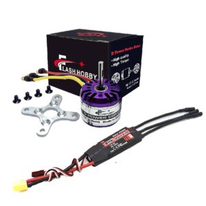 FLASHHOBBY New H2830 2830 3250KV 3500KV 4000KV Brushless Motor and Hobbywing Skywalker ESC 40A 2-3S for RC Helicopter