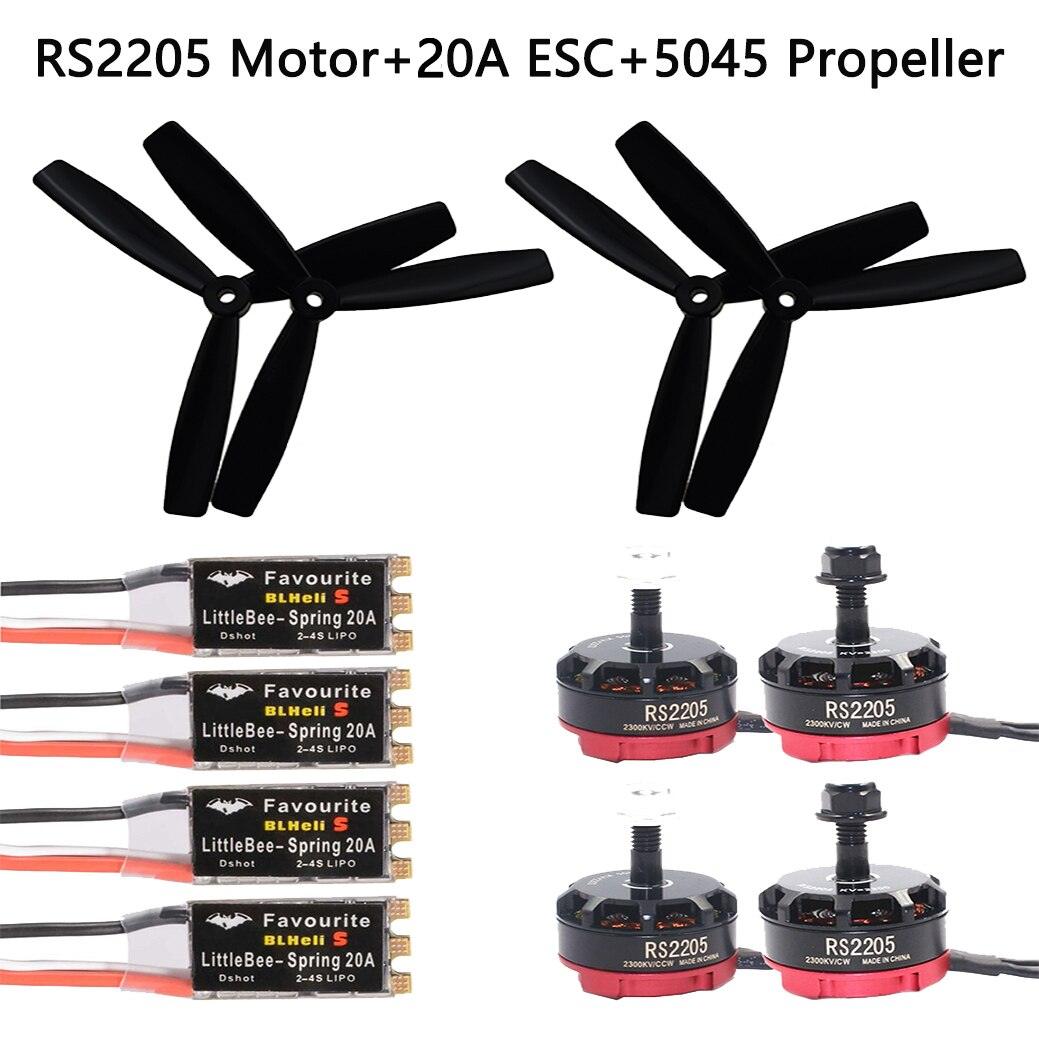 RS2205 2205 2300KV CW CCW Brushless Motor With LittleBee 20A/30A BLHeli_S ESC for FPV RC QAV250 210mm Racing Drone Multicopter 7 RS2205 2205 2300KV CW CCW Brushless Motor With LittleBee 20A/30A BLHeli_S ESC for FPV RC QAV250 210mm Racing Drone Multicopter - Image 7