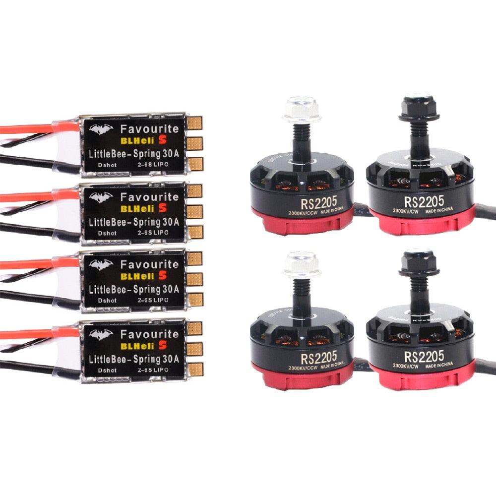 RS2205 2205 2300KV CW CCW Brushless Motor + LittleBee 30A BLHeli_S ESC for FPV RC Racing Drone Martian II QAV-R 220mm 250mm 4 RS2205 2205 2300KV CW CCW Brushless Motor + LittleBee 30A BLHeli_S ESC for FPV RC Racing Drone Martian II QAV-R 220mm 250mm - Image 4