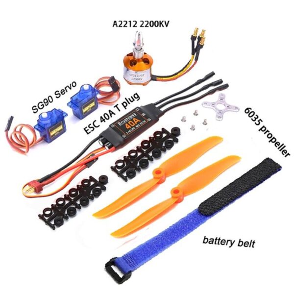 New Brushless Motor A2212 2212 1000KV/1400KV/2200KV 40A ESC 6035/8060/1060 Propeller SG90 9G Servo for RC Fixed Wing Helicopte 13 New Brushless Motor A2212 2212 1000KV/1400KV/2200KV 40A ESC 6035/8060/1060 Propeller SG90 9G Servo for RC Fixed Wing Helicopte - Image 13