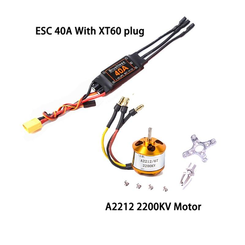 New Brushless Motor A2212 2212 1000KV/1400KV/2200KV 40A ESC 6035/8060/1060 Propeller SG90 9G Servo for RC Fixed Wing Helicopte 2 New Brushless Motor A2212 2212 1000KV/1400KV/2200KV 40A ESC 6035/8060/1060 Propeller SG90 9G Servo for RC Fixed Wing Helicopte - Image 2