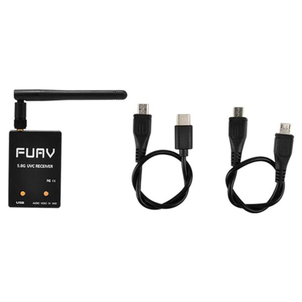 FUAV UVC Dual / Single Antenna Control OTG - 5.8G 150CH Full Channel FPV Receiver W/Audio for RC Drone Parts — изображение 7