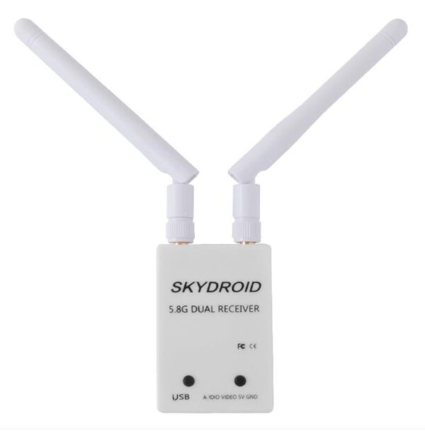 FUAV UVC Dual / Single Antenna Control OTG - 5.8G 150CH Full Channel FPV Receiver W/Audio for RC Drone Parts — изображение 4