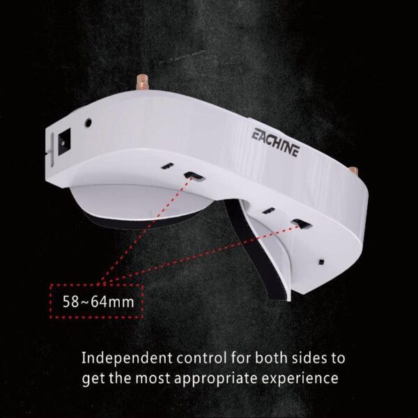 Eachine EV100 FPV Goggle - 720*540 5.8G 72CH FPV Goggles With Dual Antennas Fan 18650 Battery RC Drone FPV Drone Spare Part - Image 8