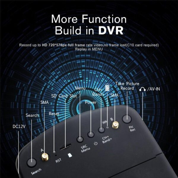 Eachine EV800D FPV Goggle - 5.8G 40CH 5 Inch 800*480 Video Headset HD DVR Diversity FPV Drone Goggles With Battery For RC Model RC Drone Parts - Image 3