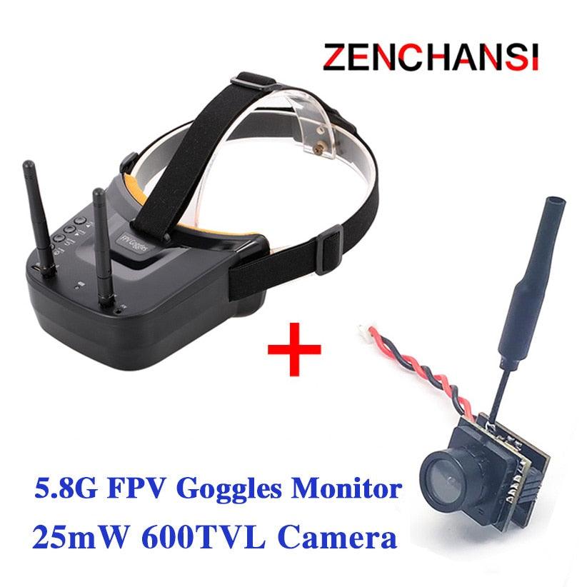5.8G 40CH FPV Goggles Monitor - Video Glasses Headset HD With Dual 5.8G Antennas 25mW transmitter fpv 600TVL camera for Racing FPV Drone 2 5.8G 40CH FPV Goggles Monitor - Video Glasses Headset HD With Dual 5.8G Antennas 25mW transmitter fpv 600TVL camera for Racing FPV Drone — изображение 2