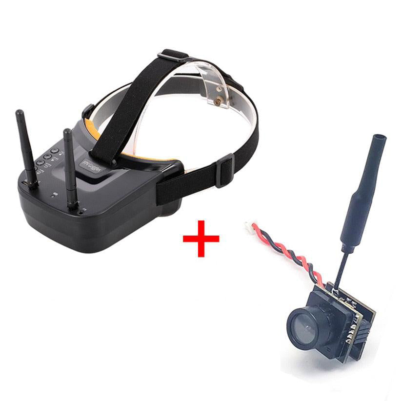 5.8G 40CH FPV Goggles Monitor - Video Glasses Headset HD With Dual 5.8G Antennas 25mW transmitter fpv 600TVL camera for Racing FPV Drone 1 5.8G 40CH FPV Goggles Monitor - Video Glasses Headset HD With Dual 5.8G Antennas 25mW transmitter fpv 600TVL camera for Racing FPV Drone