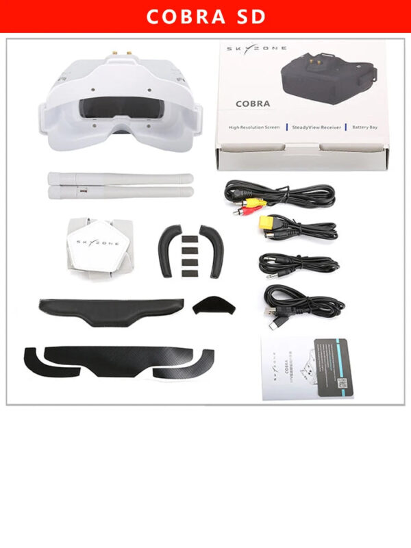 SKYZONE Cobra X V4 Goggle - 1280x720 5.8G 48CH Receiver Upgrade Of V2 Head Tracker DVR FPV Goggles Helmet With HDMI For FPV Drone - Image 13