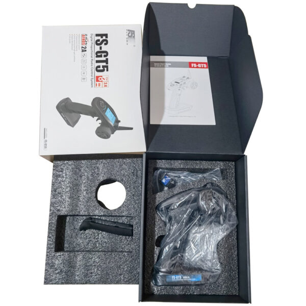 FlySky FS-GT5 2.4G 6CH RC Transmitter - Remote Controller with FS-BS6 Receiver for RC Car Crawler Boat Vehicle RC Model Car Parts - Image 5