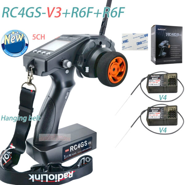 RadioLink RC4GS V3 - 2.4G 4CH 5CH 7CH 400M Distance Remote Controller Transmitter + R6Fg Gyro Inside Receiver for RC Car Boat V4V5 4 RadioLink RC4GS V3 - 2.4G 4CH 5CH 7CH 400M Distance Remote Controller Transmitter + R6Fg Gyro Inside Receiver for RC Car Boat V4V5 - Image 4