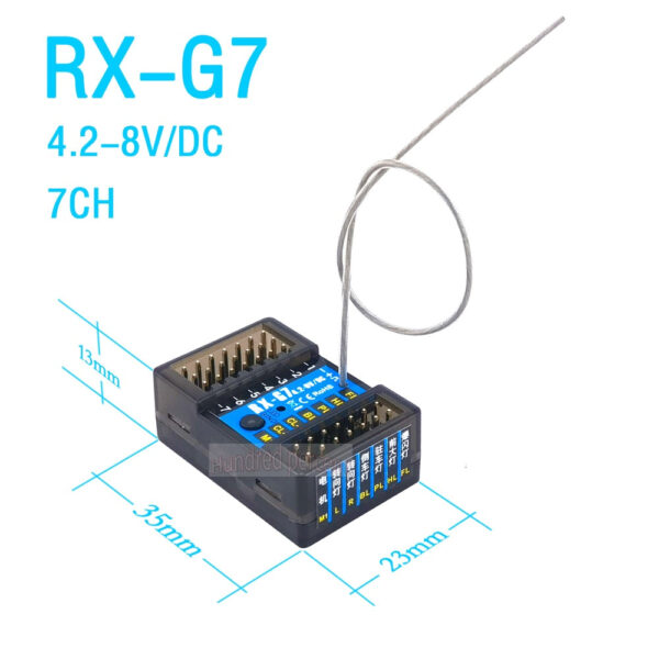 Flyueace T-6819C - 7CH 2.4GHZ 4.2-10V Radio Control System Transmitter With Receiver For RC Car Boat Tank Truck Toy Linkage lights 7 Flyueace T-6819C - 7CH 2.4GHZ 4.2-10V Radio Control System Transmitter With Receiver For RC Car Boat Tank Truck Toy Linkage lights — изображение 7