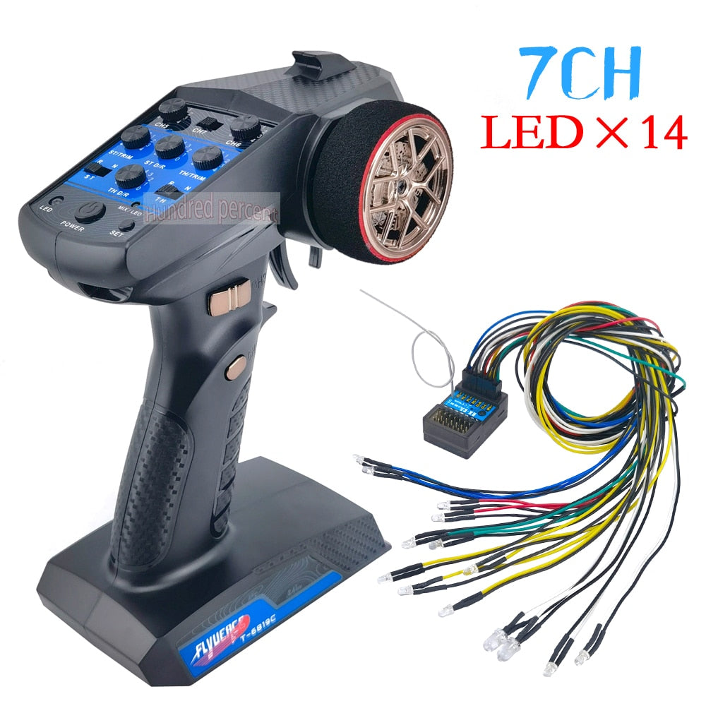 Flyueace T-6819C - 7CH 2.4GHZ 4.2-10V Radio Control System Transmitter With Receiver For RC Car Boat Tank Truck Toy Linkage lights 2 Flyueace T-6819C - 7CH 2.4GHZ 4.2-10V Radio Control System Transmitter With Receiver For RC Car Boat Tank Truck Toy Linkage lights — изображение 2