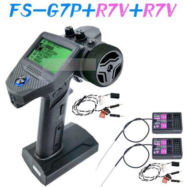 FLYSKY FS-G7P G7P 2.4G 7CH ANT Protocol Radio Transmitter- PWM PPM I-BUS SBUS Output with FS-R7P R7P RC Receiver for RC Car Boat - Image 16