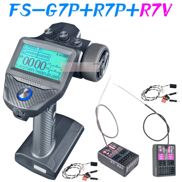 FLYSKY FS-G7P G7P 2.4G 7CH ANT Protocol Radio Transmitter- PWM PPM I-BUS SBUS Output with FS-R7P R7P RC Receiver for RC Car Boat - Image 14
