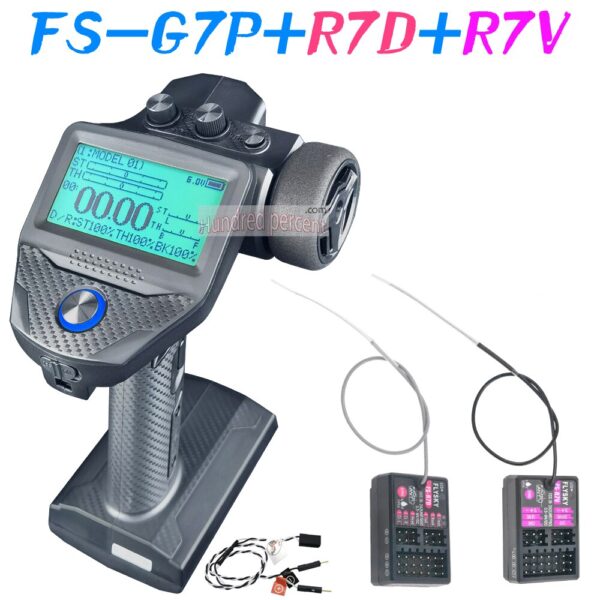 FLYSKY FS-G7P G7P 2.4G 7CH ANT Protocol Radio Transmitter- PWM PPM I-BUS SBUS Output with FS-R7P R7P RC Receiver for RC Car Boat - Image 11