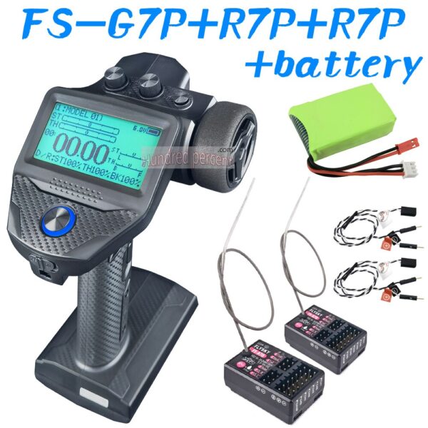 FLYSKY FS-G7P G7P 2.4G 7CH ANT Protocol Radio Transmitter- PWM PPM I-BUS SBUS Output with FS-R7P R7P RC Receiver for RC Car Boat - Image 10