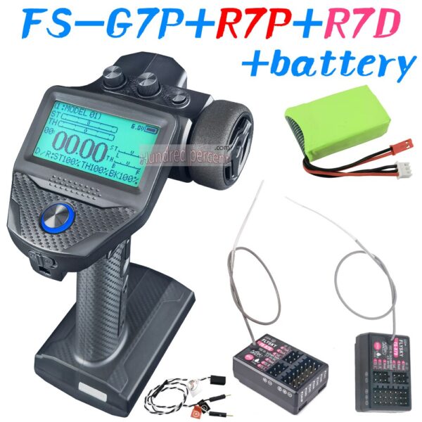FLYSKY FS-G7P G7P 2.4G 7CH ANT Protocol Radio Transmitter- PWM PPM I-BUS SBUS Output with FS-R7P R7P RC Receiver for RC Car Boat - Image 8