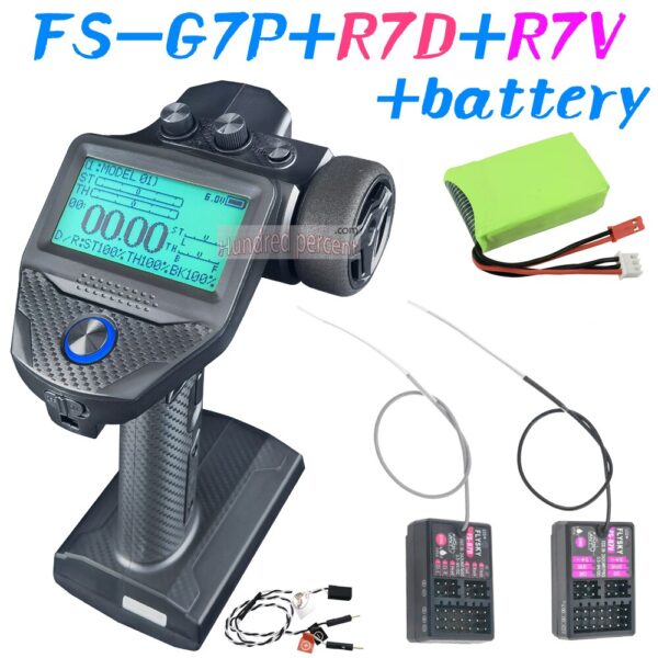 FLYSKY FS-G7P G7P 2.4G 7CH ANT Protocol Radio Transmitter- PWM PPM I-BUS SBUS Output with FS-R7P R7P RC Receiver for RC Car Boat - Image 7
